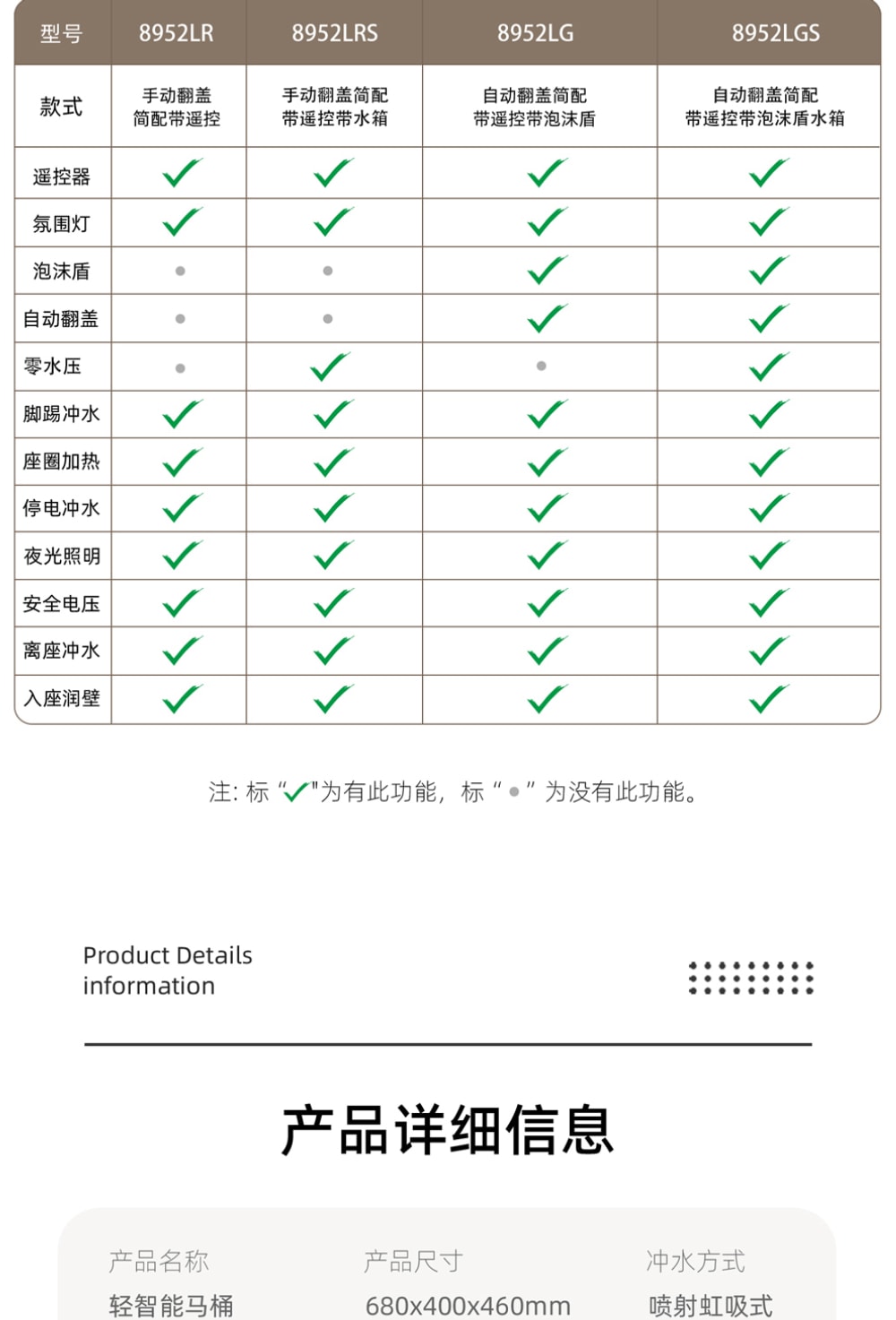 8952 智能坐便器